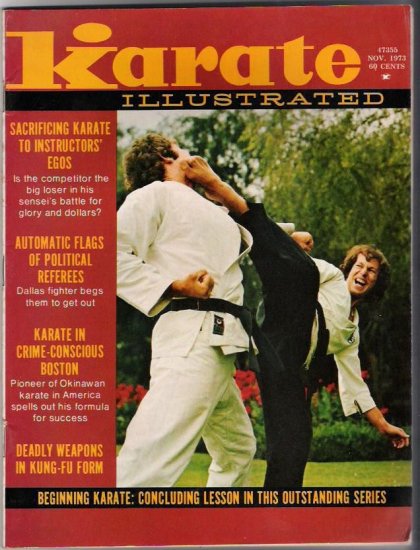 Karate Illustrated Nov 1973- Vintage- Martial Arts