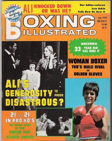 Boxing Illustrated-Ali's Generosity-Bantam Jing-Alfonso Zamora- Vintage Magazine