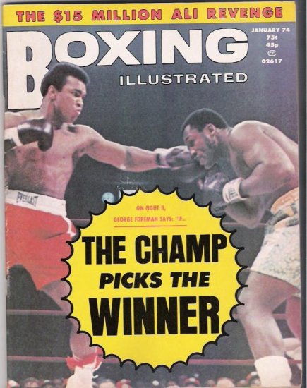 Boxing Illustrated-Fight II-George Foreman-Frazier-Ali-Vintage Magazine