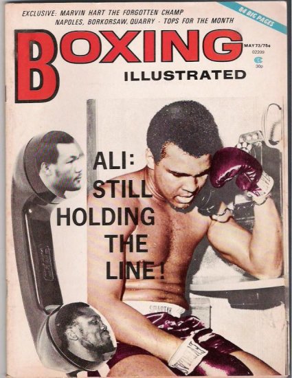 Boxing Illustrated- Ali- Marvin Hart-Napoles, Borkorsaw,Quarry- Vintage Magazine
