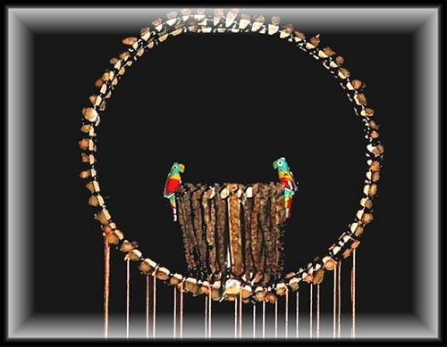 Hearts & Birds Shell Wind Chimes - 24" Long - #216