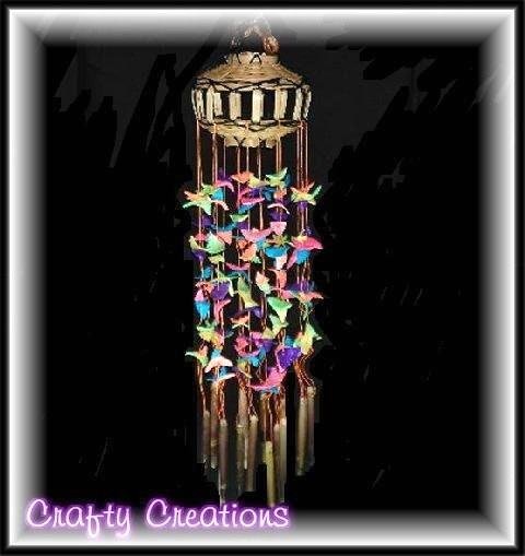 Bright & Colorful Shell Wind Chimes - 12" Long - #212