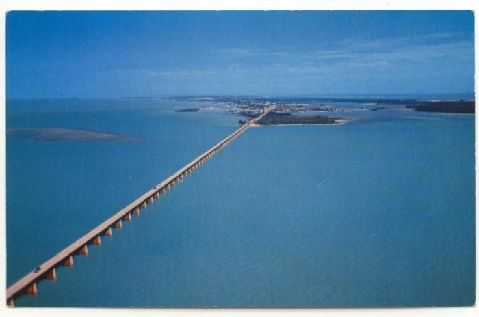 Vintage Seven Mile Bridge Famous Overseas Highway Florida Photo by Jack & Bill Levy