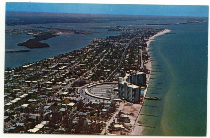 Chrome Airview of Clearwater Beach Mandalay Shores Apts Photo by Ted Lagerberg