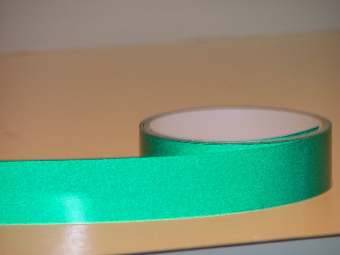 Reflective Green Vinyl Tape(1" x 20')
