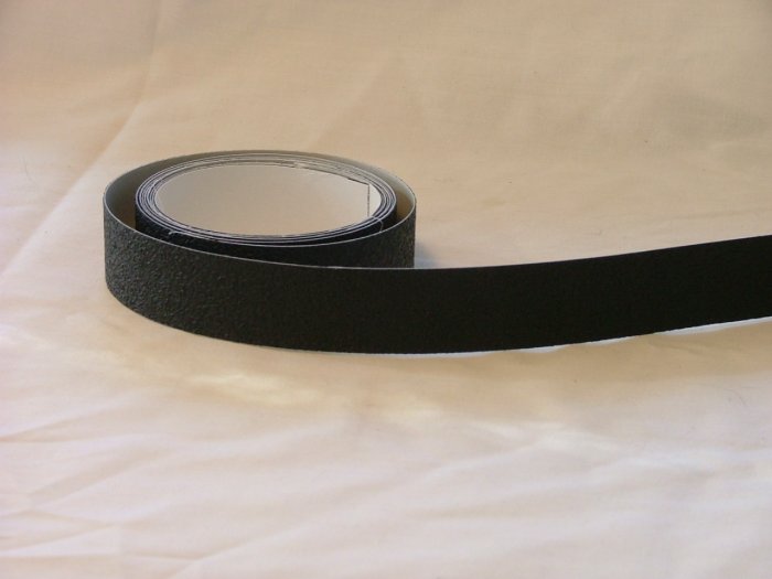 Non Skid Anti Slip RUBBERIZED Black Tape 1" 20ft