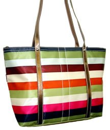 HAMPTON WEEKEND STRIPE TOTE HANDBAG NWT