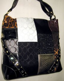 NWT DESIGNER INSPIRED PATCHWORK TOTE SHOULDER BAG
