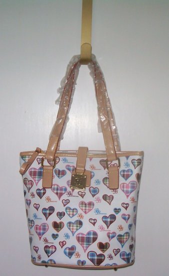 DESIGNER INSPIRED BUCKET TOTE WHITE NWT