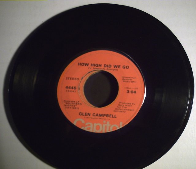 Campbell, Glen How high did we go/Sunflower 1977