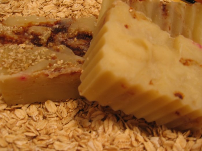 BOGO SALE VEGAN Strawberries and Cream Oatmeal Handmade Cold Process Soap