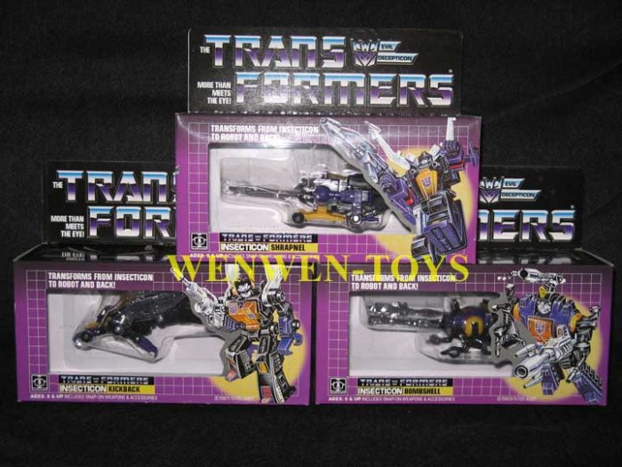 TRANSFORMERS KO INSECTICONS KICKBACK SHRAPNEL BOMBSHELL
