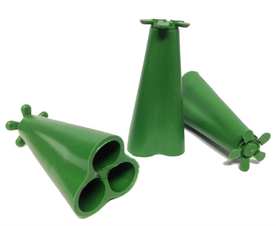 Pyramid Rubber Cane Caps 3x