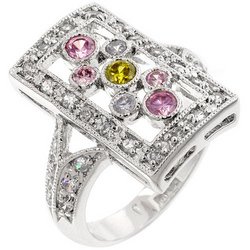 Sterling Silver CZ Fashion Ring