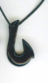 MAORI STYLE HORN PENDANT HEI-MATAU WEALTH AND SAFETY