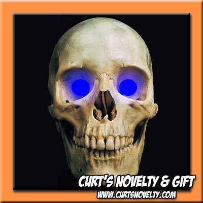 Scary Blue LED Halloween Eye Eyes Set Haunted House Prop