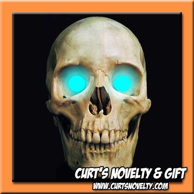 Scary Cyan LED Halloween Eye Eyes Set Haunted House Prop