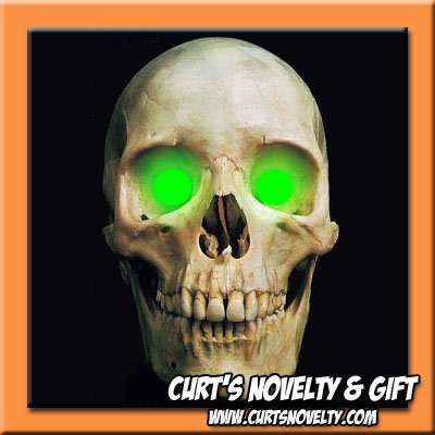 Scary Green LED Halloween Eye Eyes Set Haunted House Prop