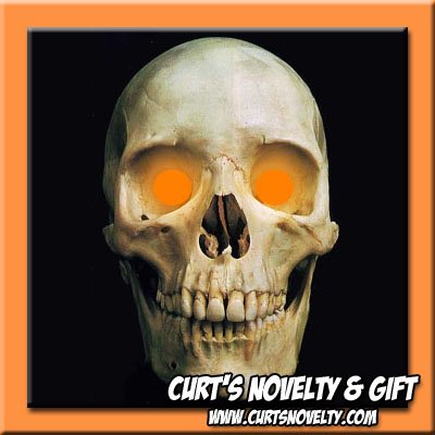 Scary Orange LED Halloween Eye Eyes Set Haunted House Prop