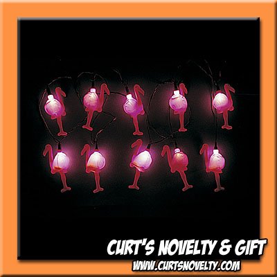 Flamingo Light Set Luau Beach Summer Sand Party Lights