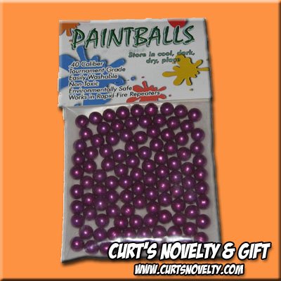 .40 Caliber Purple Paintballs Bag of 100 Great for Blowgun or Slingshot