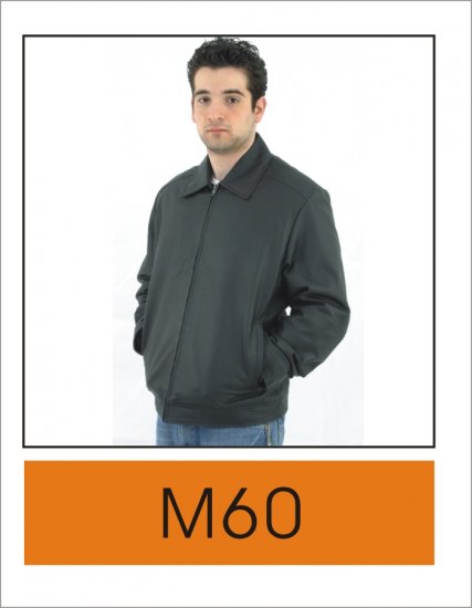 Mens Casual Simple Leather Jacket
