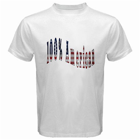 100% American White T-Shirt