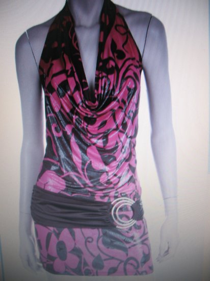 Womens Jr/Miss sexy clubwear mini halter dress NWT S-L
