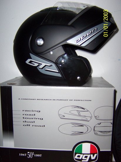 AGV GT Open Flat Black L Helmet new flip up helmet