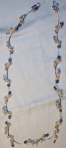 Beautiful Blue and Silver Swirl Necklace