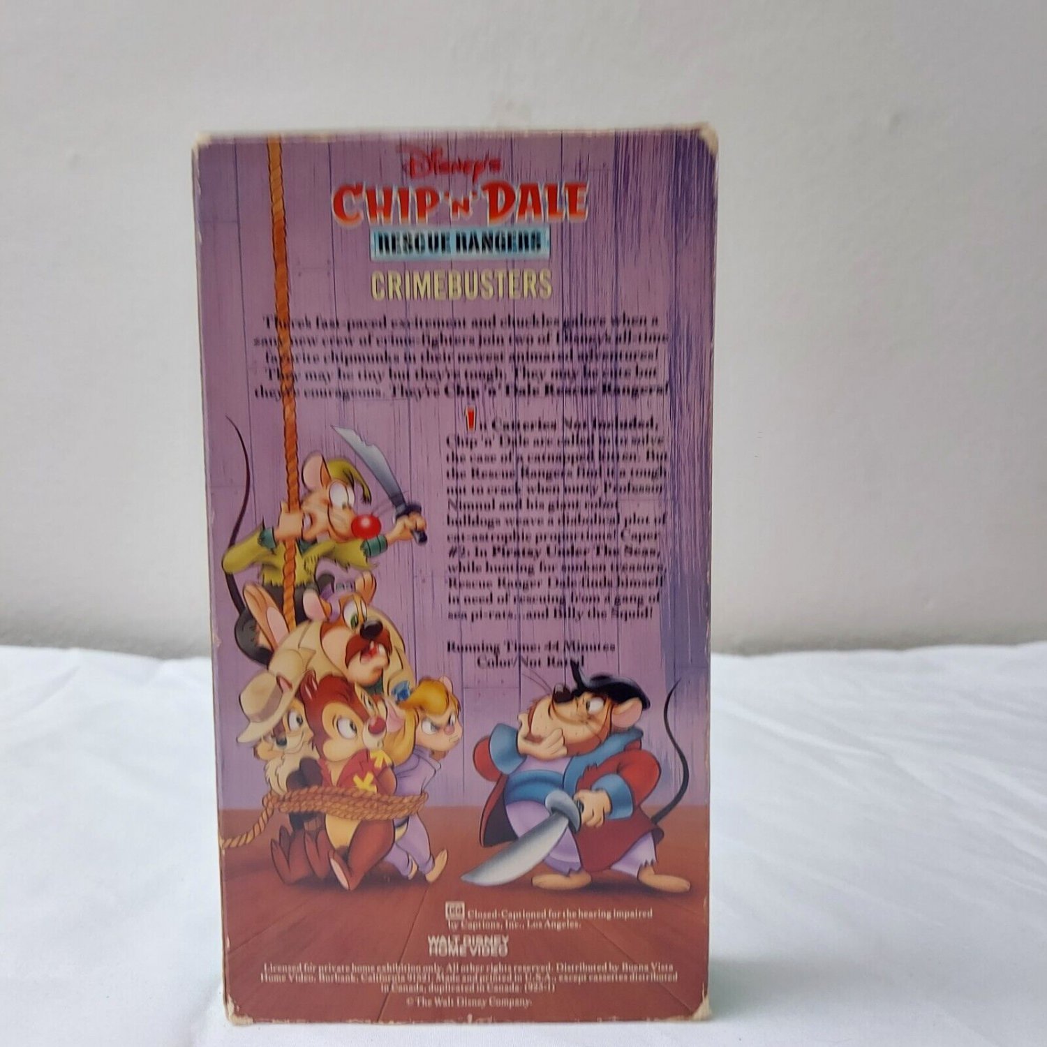 Disney S Chip N Dale Rescue Rangers Crime Busters Vintage Vhs Tape