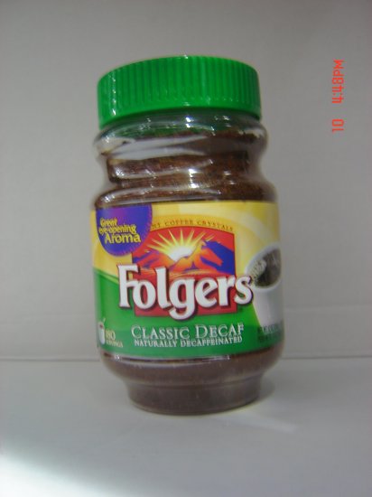 Coffee, Folgers Brand, Instant DeCaffeinated (0.75 lbs.,340 g.)
