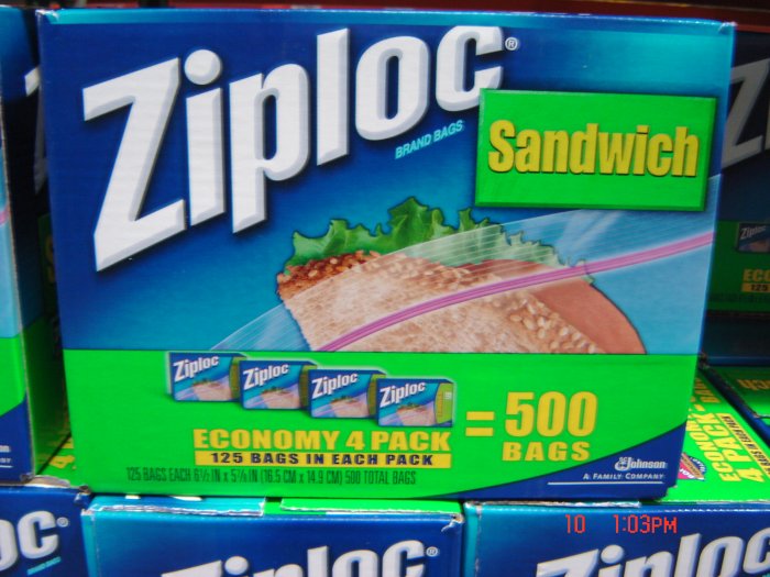 Bags, Sandwich, 4 Boxes (125 bags each) Pack