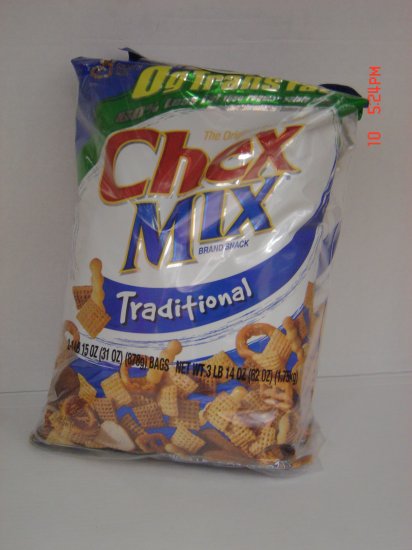 Snack Mix, Chex Traditional 2 Bag (1.95lbs.,875g. ea.) Pack