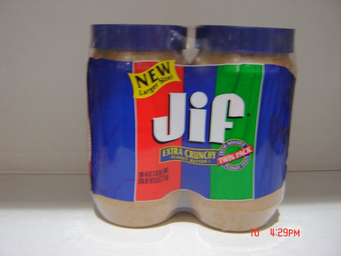Peanut Butter, Crunchy Style 2 Jar (3lbs.,1360g. ea.) Pack
