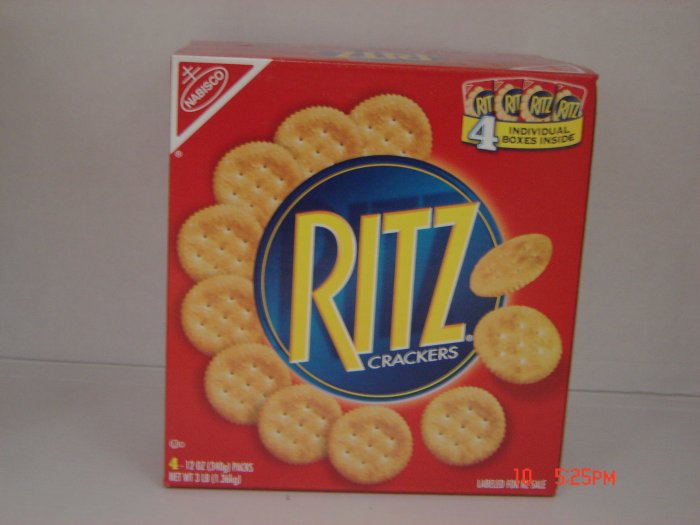 Crackers, Ritz 4 Pack (0.75lbs.,340g. each) Box