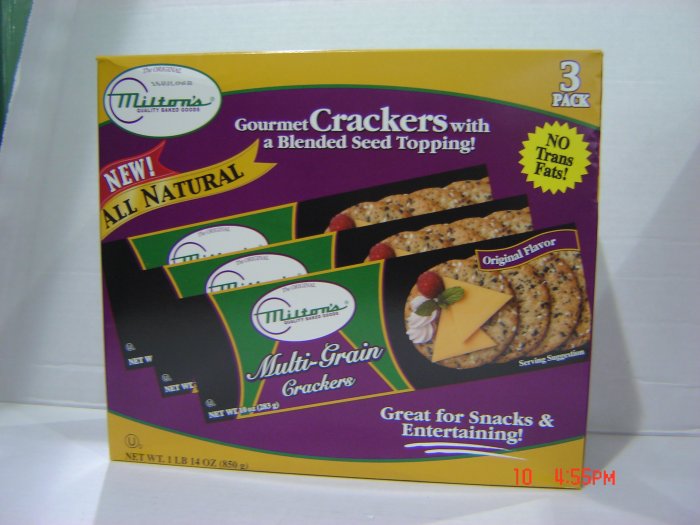 Crackers, Multi-grain Gourmet 3 Pack (0.63lbs.,283g. each)