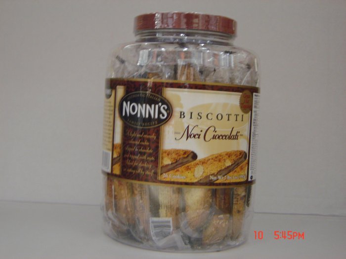 Cookies, Biscotti, 26 Individually Wrapped in Container (2.16lbs.)