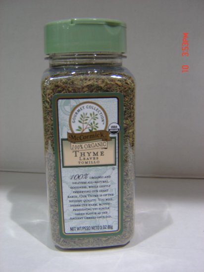 Thyme, "100 Percent Organic" Herb (0.19 lbs.)