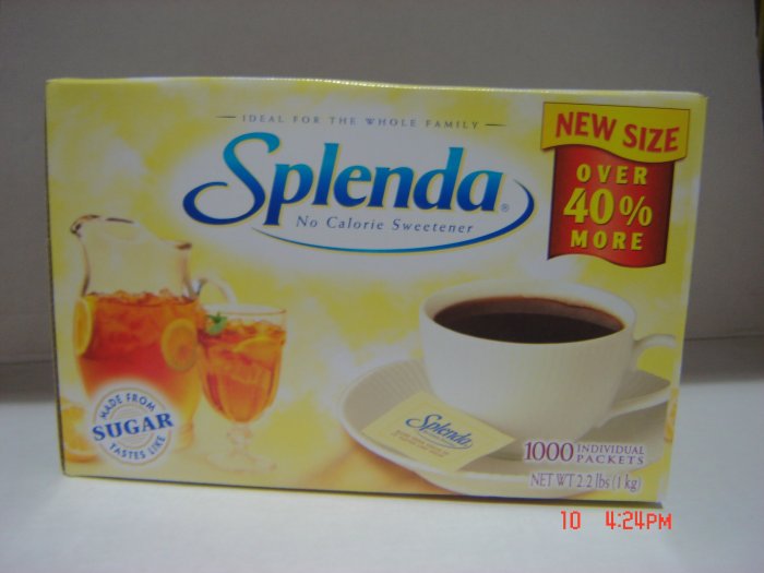 Sweetener, Splenda, Box (2.2lbs., 1000g.),1000 single servings