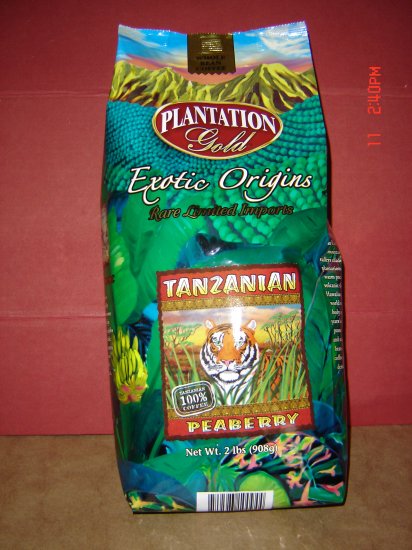 Coffee, 100 Percent Tanzanian, Plantation Gold (2.0 lbs., 908 g.)