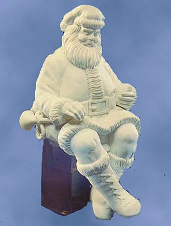 Department 56 Winter Silhouette MANTELPIECE SANTA, 7854-9, retired