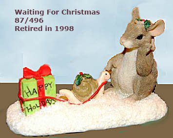 Charming Tails WAITING FOR CHRISTMAS, 87/496, retired, MIB