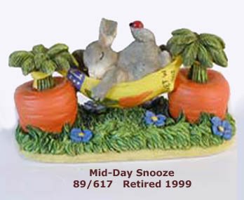 Charming Tails, MID-DAY SNOOZE, 89/617, retired in 1999, MIB