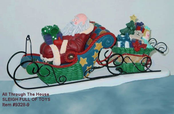 All Through The House SLEIGH FULL OF TOYS, 93289. Department 56, retired