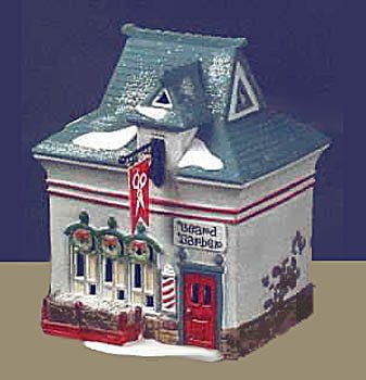 Department 56 North Pole BEARD BARBER SHOP, 56340, retired in 1997, MIB