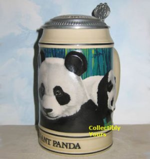 Anheuser Busch GIANT PANDA STEIN, Budweiser Endangered Species, CS173 NEW