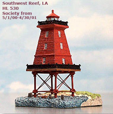 NEW Harbour Lights SOUTHWEST REEF LA, HL530, Ltd Society