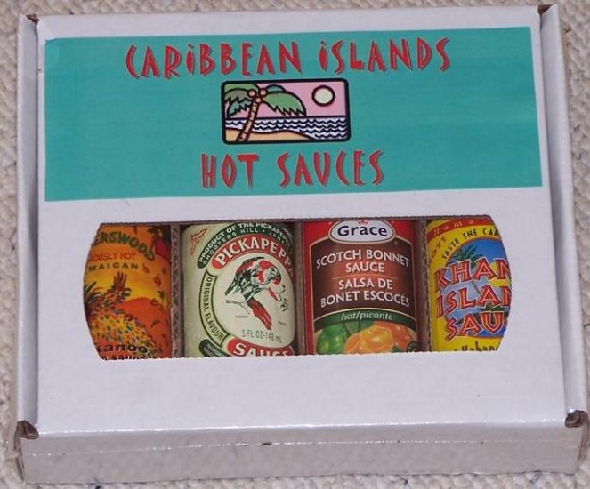 4 Pack Gift Box - Caribbean Islands Hot Sauce
