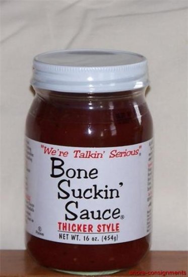 Bone Suckin' BBQ Barbecue Sauce - Thicker Style 16oz